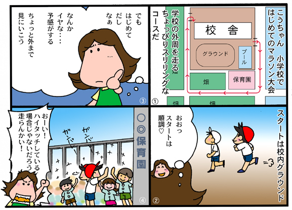 ほのぼのこうちゃんシリーズ4コマ漫画